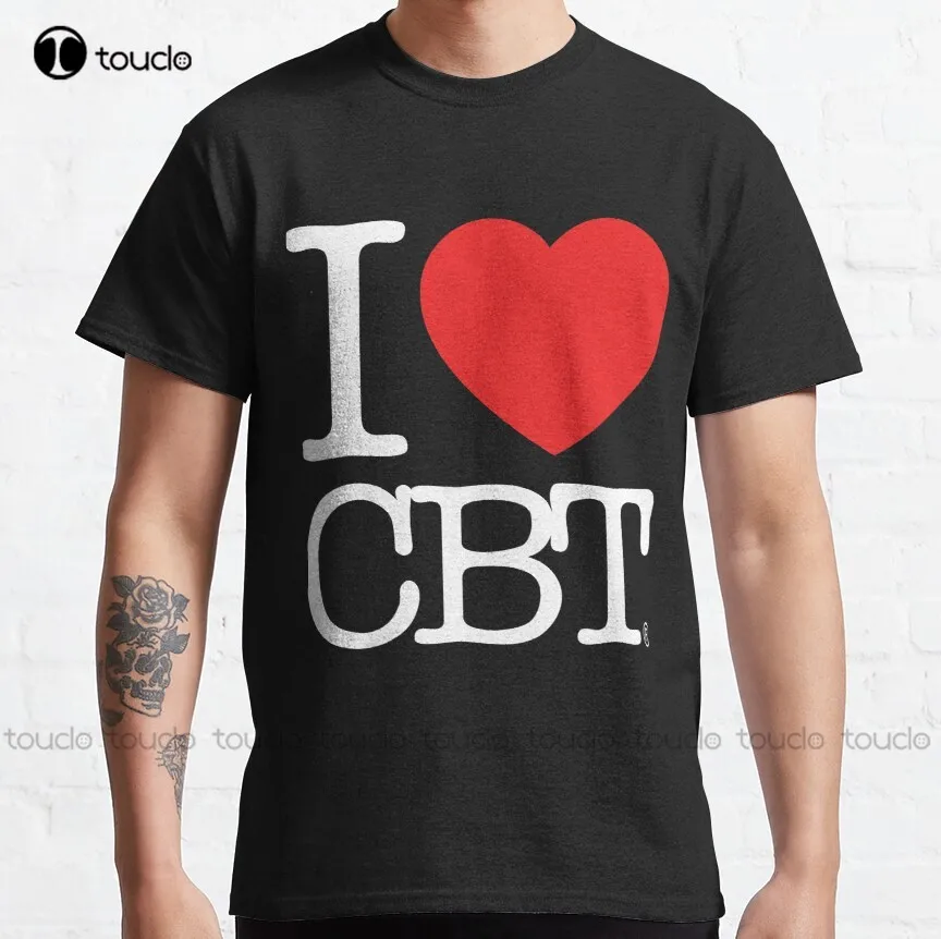 I Love Cbt Classic T-Shirt Mens Gym Shirts Cotton Outdoor Simple Vintag Casual Tee Shirts Make Your Design Fashion Tshirt Summer