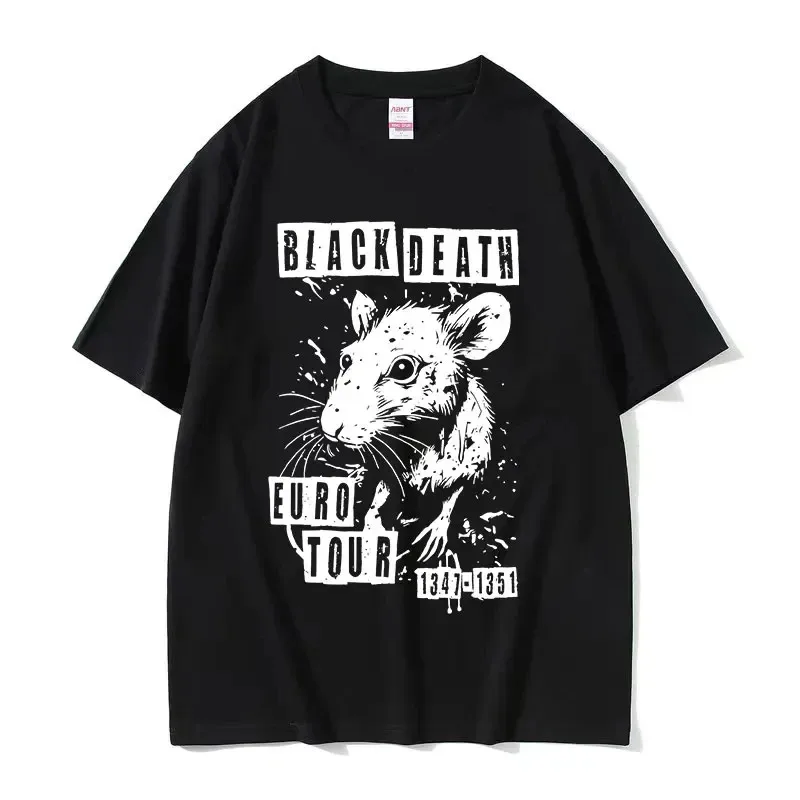 

Funny Chse Devouring Machine Japanese Rat Graphic T Shirts for Men Vintage Fashion O Neck T Shirt Y2k clothes