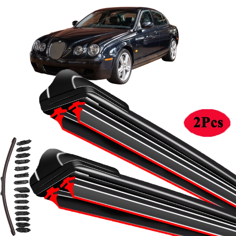 

For Jaguar S-Type X200 X202 X204 1999-2008 Car Windshield Wiper Blade Front Windscreen Brushes Washer Accessories Cleaning Parts