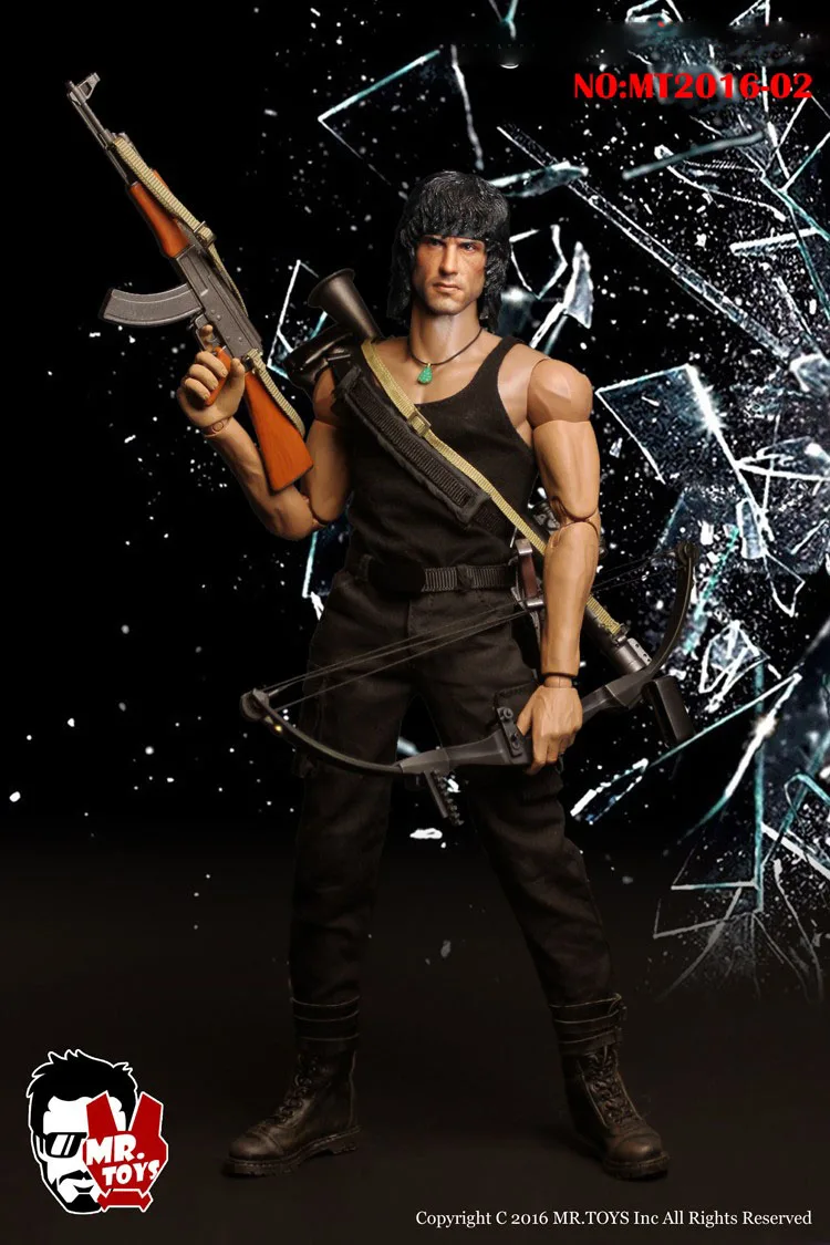 

MR.TOYS MT2016-02 1/6 Male Soldier Rambo Full Set 12'' Action Figure Model Toy In Stock