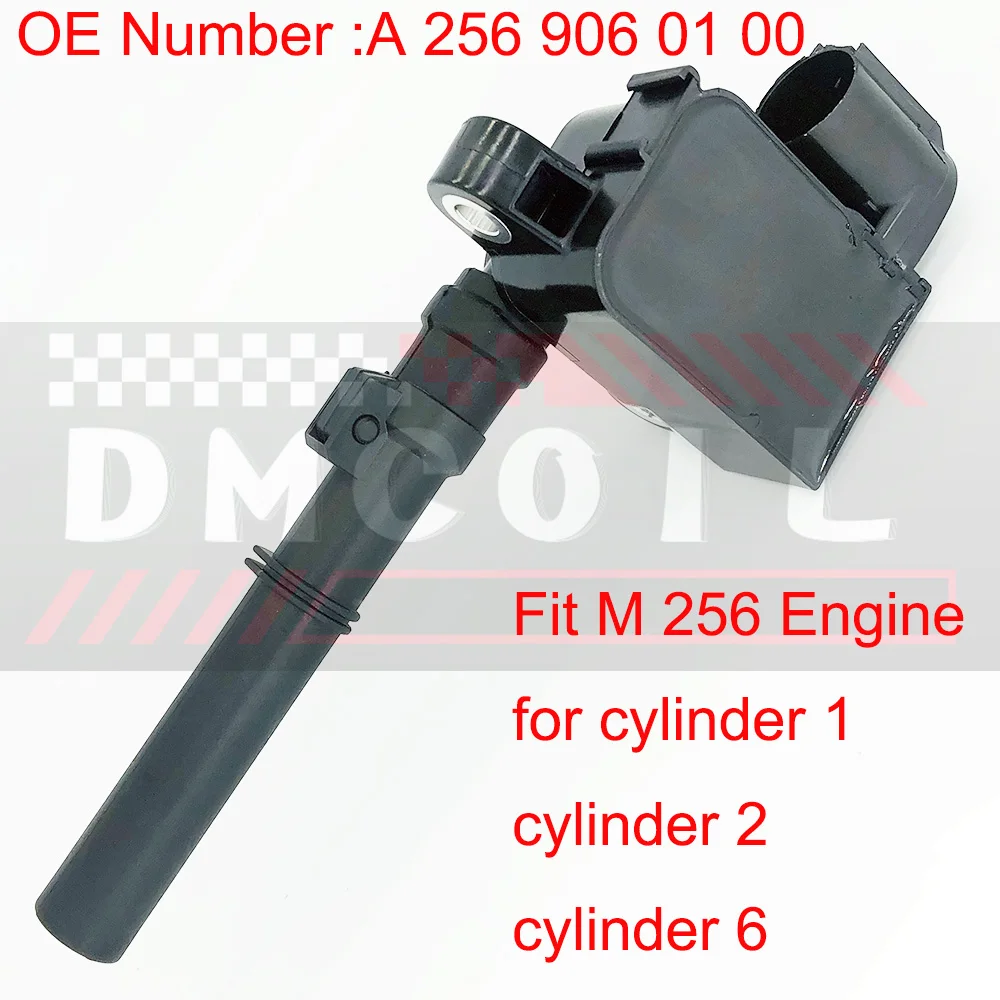 

IGNITION COIL FOR MERCEDES-BENZ AMG GT 53 CLE450 E450 GLE450 GLS450 S400 S580 3.0 M256 Cylinder 1 2 6 ENGINE 2018- A2569060100
