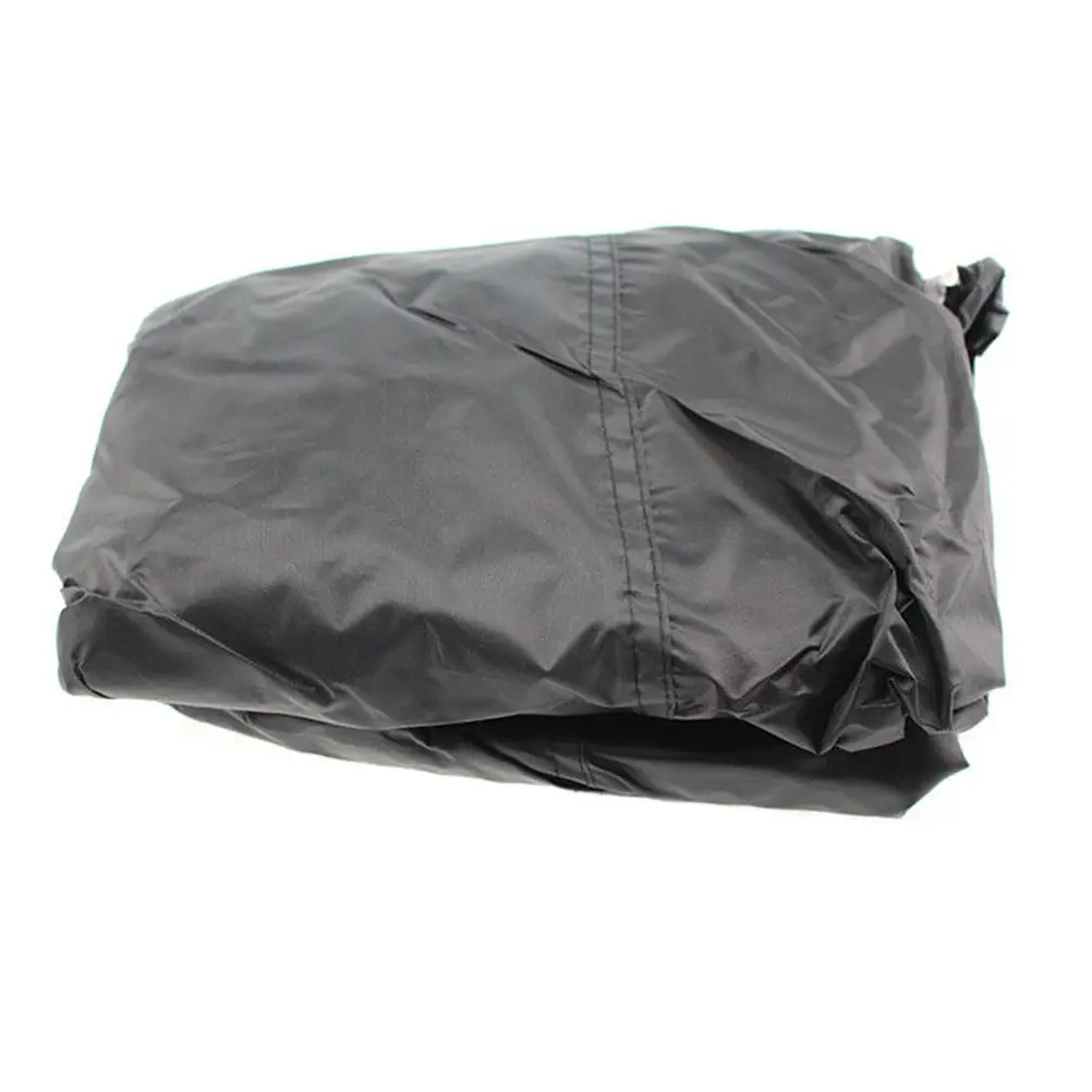 Bbq Cover Heavy-Duty Waterproof Polyester Black 145x61x117cm Outdoor Grill Protector for Cart-Style Barbecues Windproof Double view 4