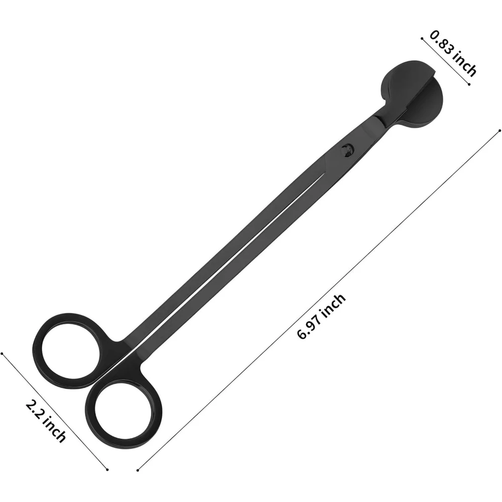 Candle Wick Trimmer, Polished Stainless Steel Wick Clipper Cutter, Scissors, Reaches Deep Into Candles to Cut Spent Cord