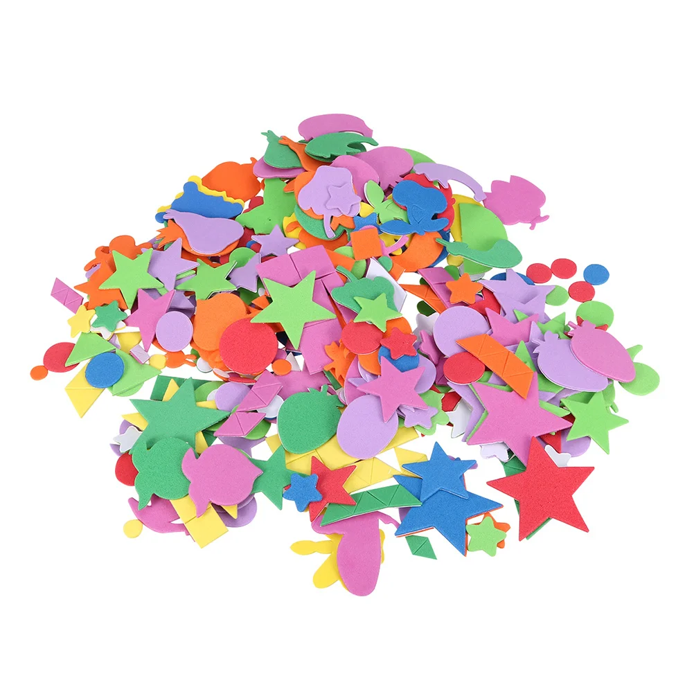 4Set Eva Stickers Kids Self-Adhesive DIY Creative Decorative Stickers for Classroom Scrapbooks Gift Wrappers Home Craft Use