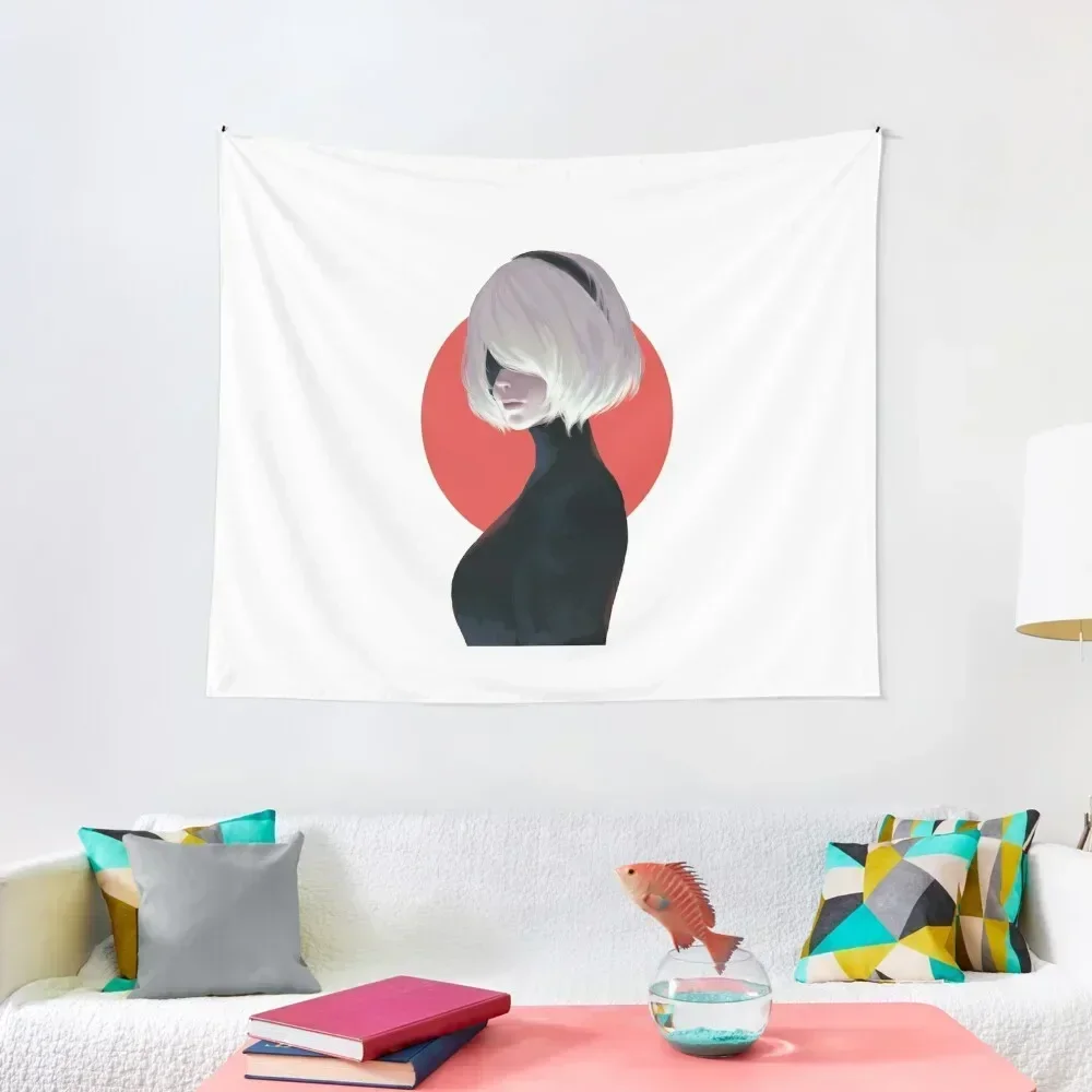 

Nier automata 2B Tapestry Luxury Living Room Decoration Wallpapers Home Decor Wall Coverings Tapestry