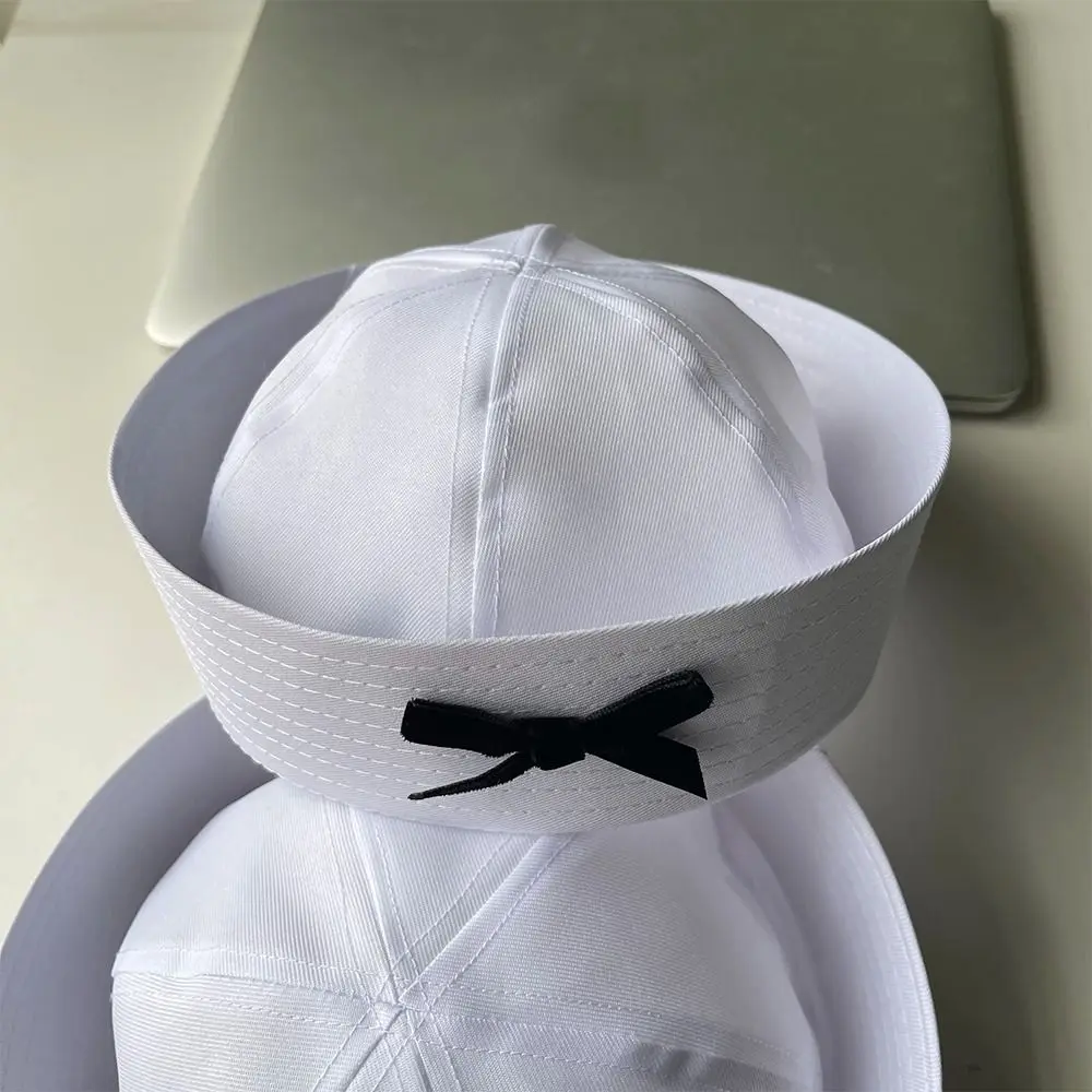 Fashion UV Protection Sailor Hat Bow Cute Navy Hat Summer Casual Sun Hat
