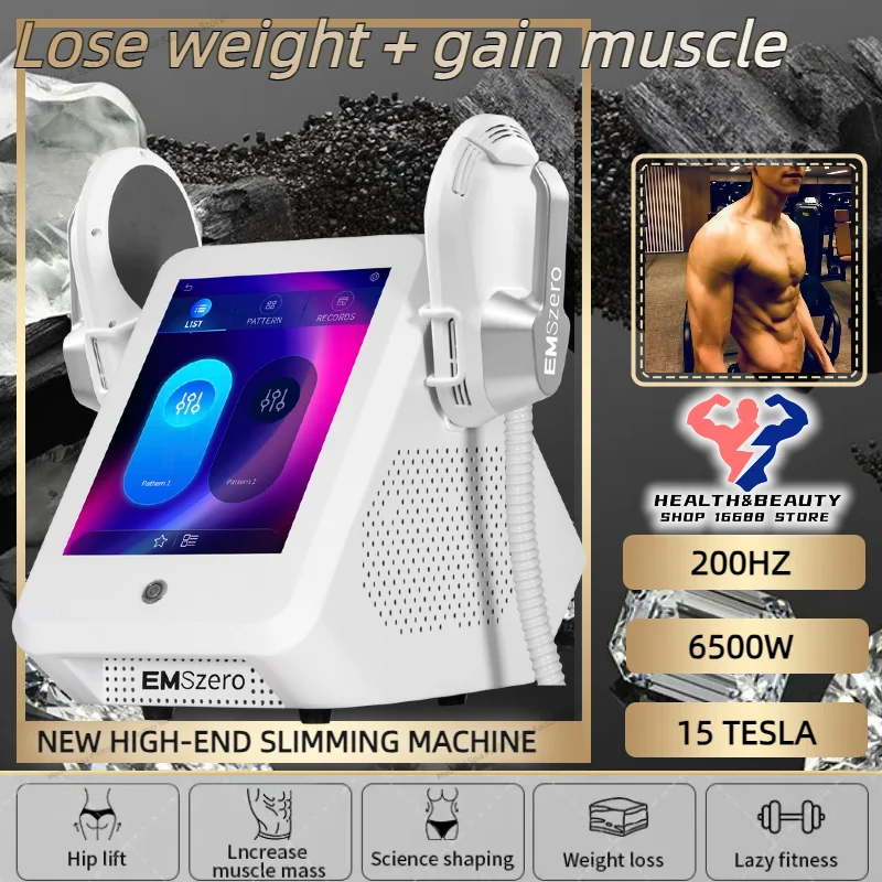 

NEO Black RF EMS Sculpt DLS-EMSlim Machine 6500W Fat Body Slimming Technology Muscle Stimulation Sculpting EMSZERO