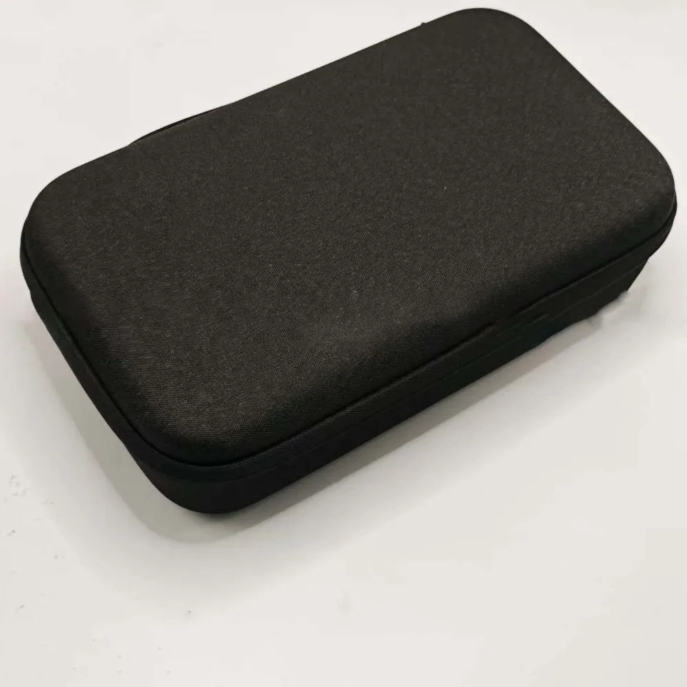 Dustproof Sunglasses Storage Box Inner Mesh Pocket Fabric Carry Handle EVA Hard Glasses Case Multi Grid Divider