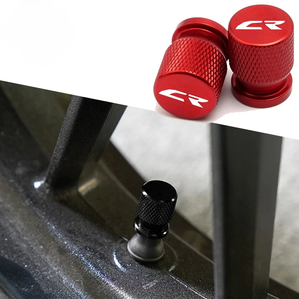 Untuk Honda Cr125 Cr125r Cr250 Cr250r Aksesori Motor CNC Cr 125 125R 250 250R Tutup Penutup Port Udara Katup Ban Roda
