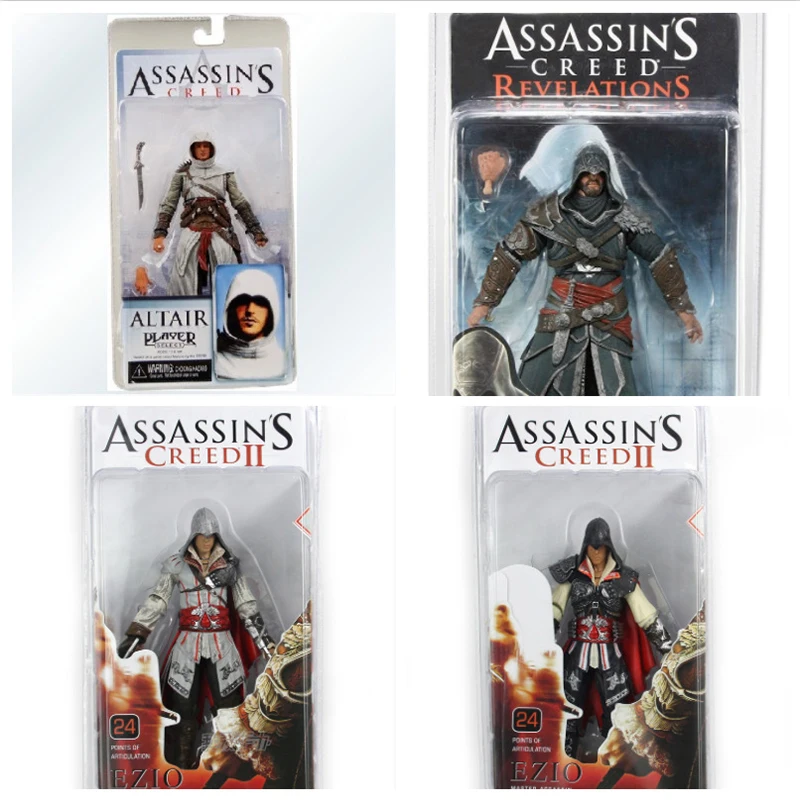 Game Assassin'S Creed Figure Assassin Master Altair Ezio 7 Inches Movable Joint Model Desktop Collection Ornaments Toy Gifts