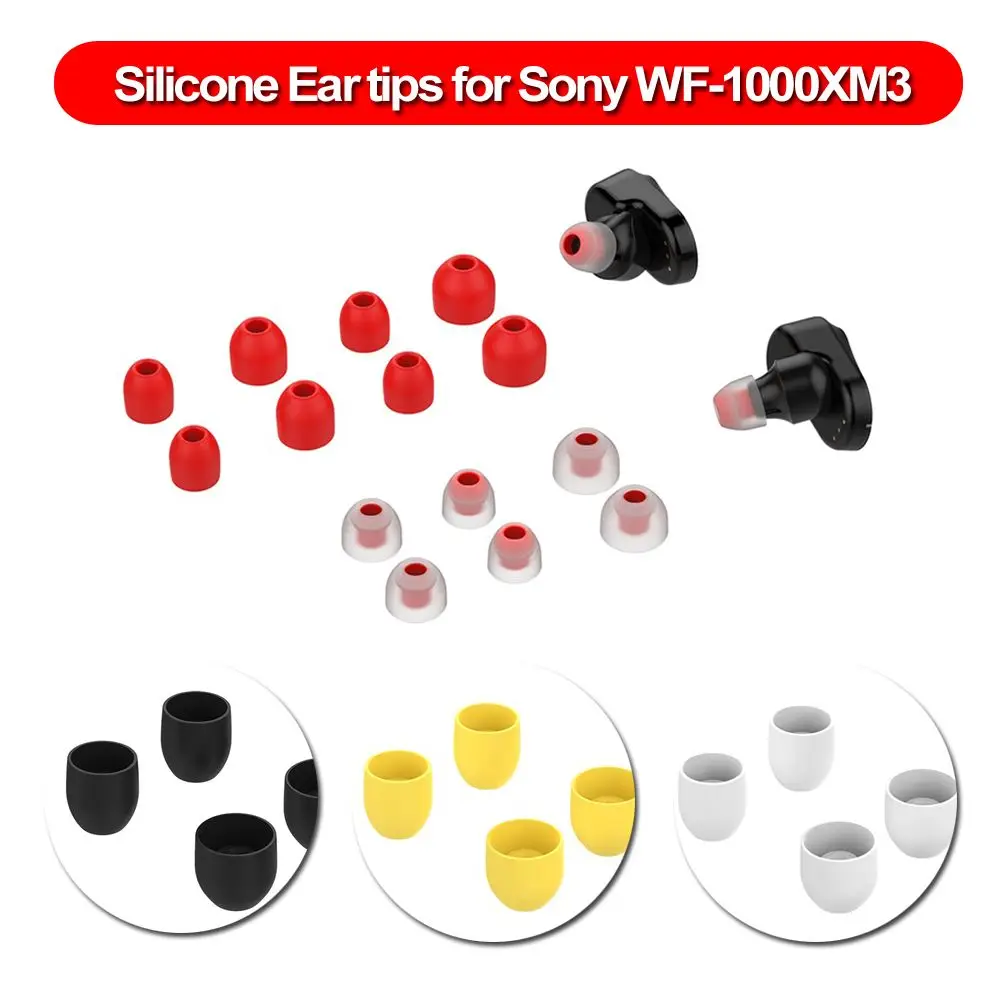 7 pairs Ear Pads For Sony WF-1000XM3 Headphones Earphone Tips Silicone Ear Tips Small In-ear Earphone Covers Earbuds Eartips