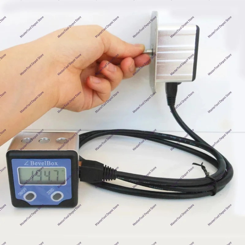 Remote Angle Sensor Protractor Separate Sensor and Display Digital Display Horizontal Inclinometer Box