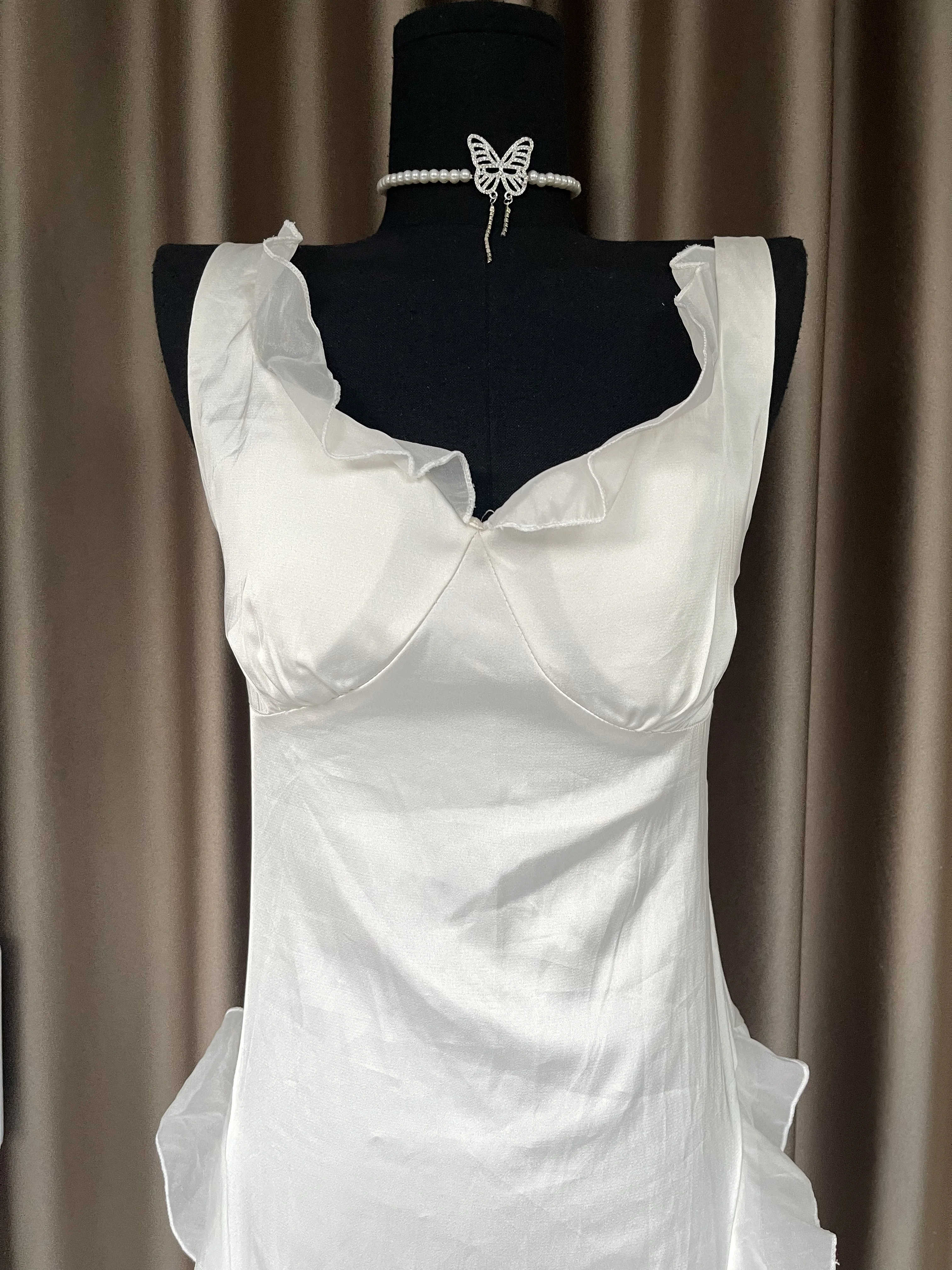 Robe longue blanche de haute qualité pour femmes, Design de mariage, élégante, soirée, célébrité, anniversaire, Club, dos nu