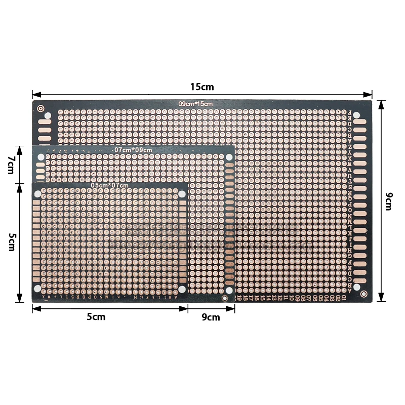 5 sztuk/zestaw 5x7/7x9/9x15CM jednostronny papier prototypowy DIY PCB ogólna eksperymentalna tablica bakelitowa z czarnym olejem