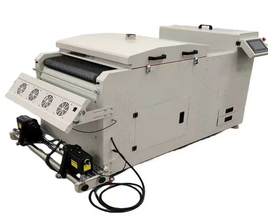 OKAI 24inch  Just  Powder Shaker Printing Machine 4 Heads High-end Mesh Belt Powder Shaking Machine