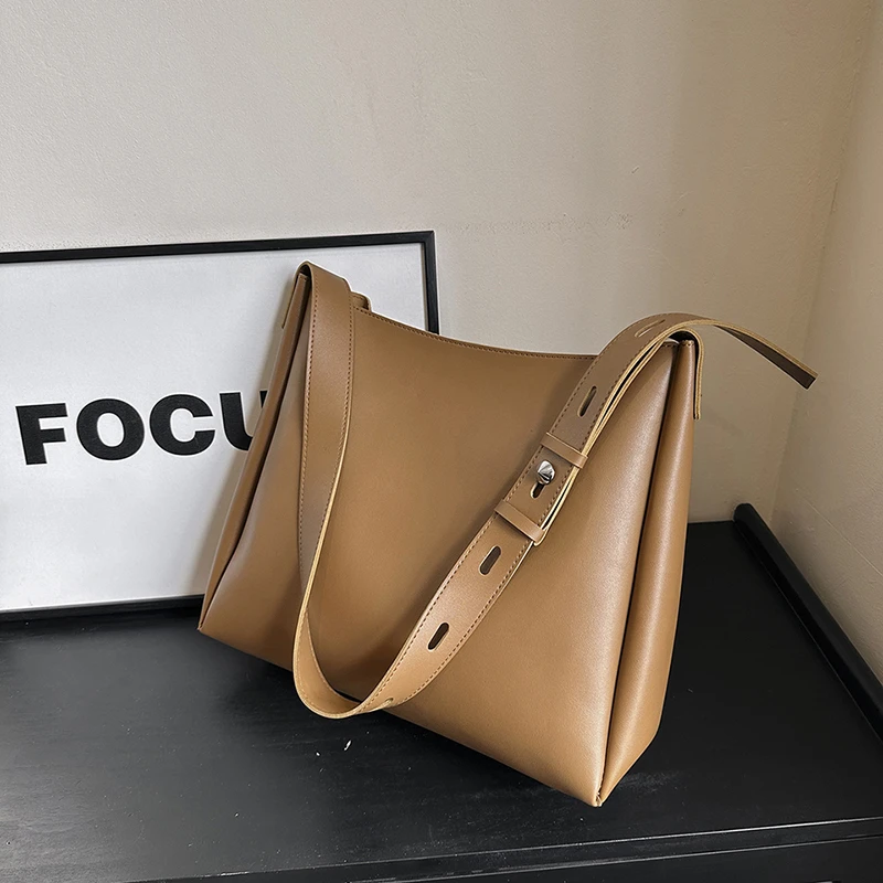 Large Capacity Hasp Versatile Shoulder Bags 2024 Fashion Simple Solid Crossbody Bags for Women High Quality Tote Carregar