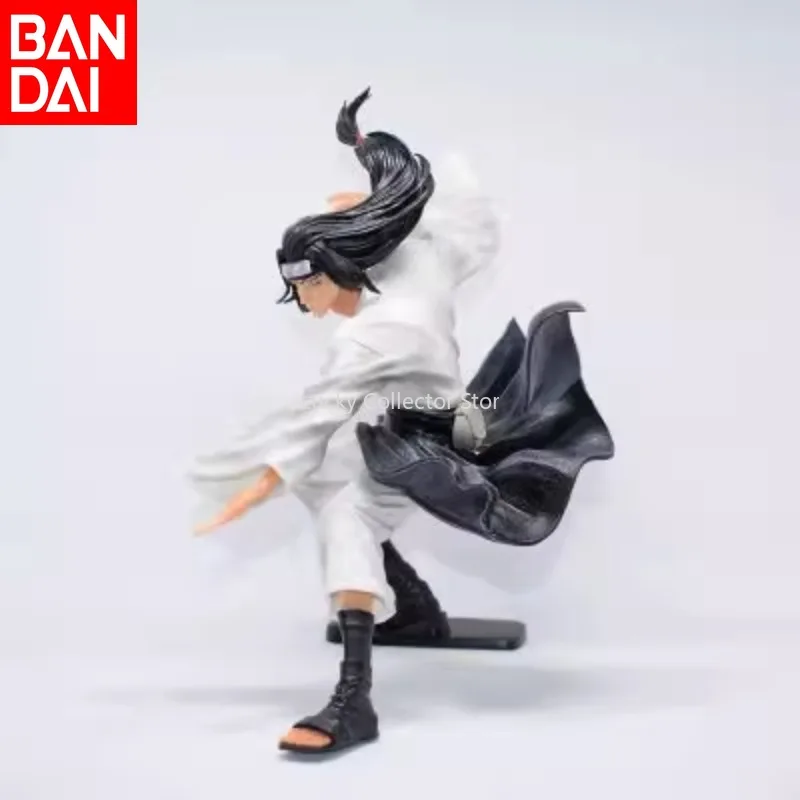 Bandai Naruto Konoha Hinata Neji Figure White Eyes Soft Fist Baguazhang Interchangeable Head Model Anime Ornament Gifts