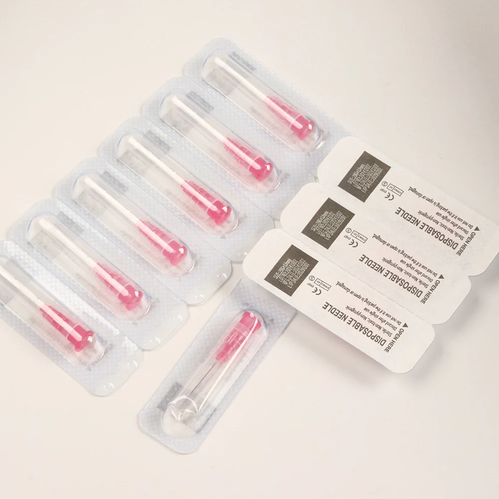 100 Stück 27G 29G 30G Superfeine Kleine Schmerzlose Nadeln 4mm 13mm 25mm Ultrafeine Zähne Augenlid-Werkzeugnadeln – Detail 2