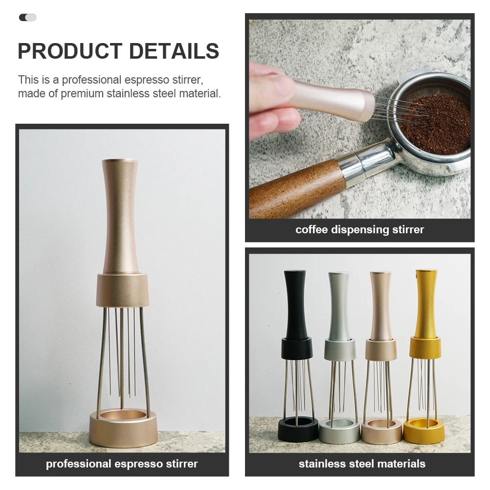 

Premium Metal Espresso Distribution Stirrer Anti Caking Coffee Accessories Long Lasting Espresso Stirrer Coffee Distributor