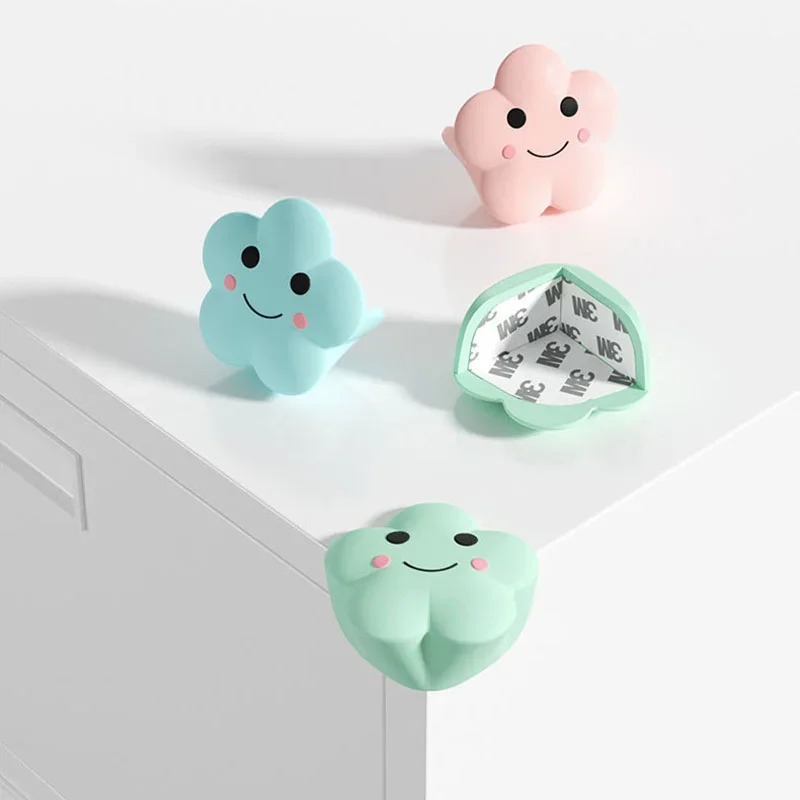 Solid Cute Cartoon Clouds protezione angolare da tavolo Anti-collisione in Silicone per la sicurezza dei bambini per la sicurezza dei bambini