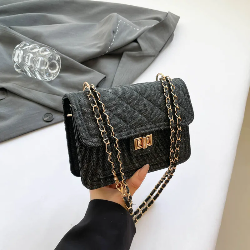 1 Piece of Pure Color Chain Small Square Bag, Fashionable Shoulder Bag for Women, Crossbody Bag That Can Hold Mobile Phone