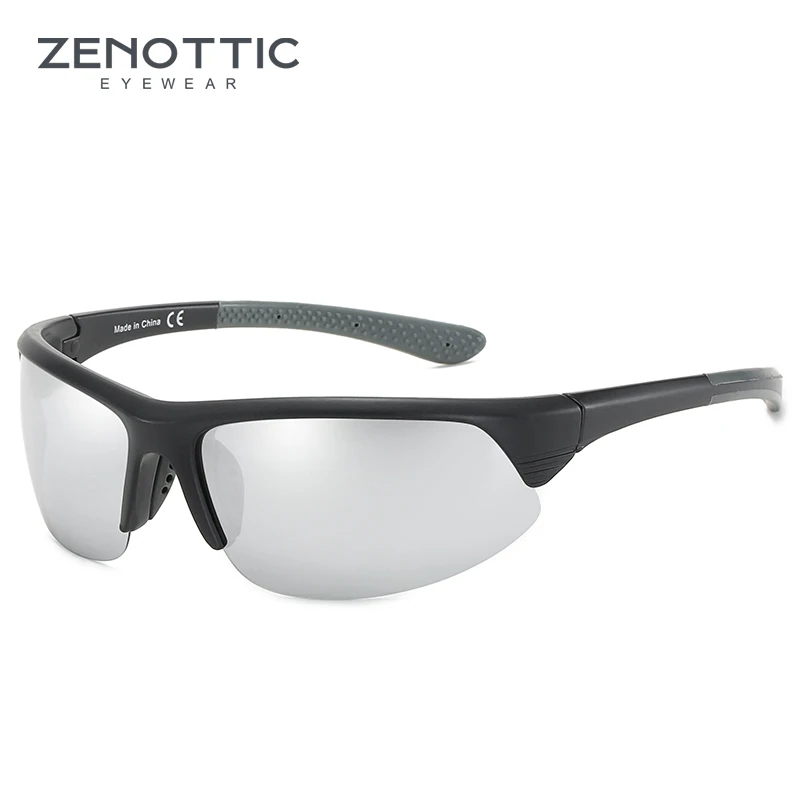 ZENOTTIC Mode Fietsen Sport Zonnebril UV Bescherming Gepolariseerde Zonnebril voor Heren Dames Rijden Reizen Schaduw