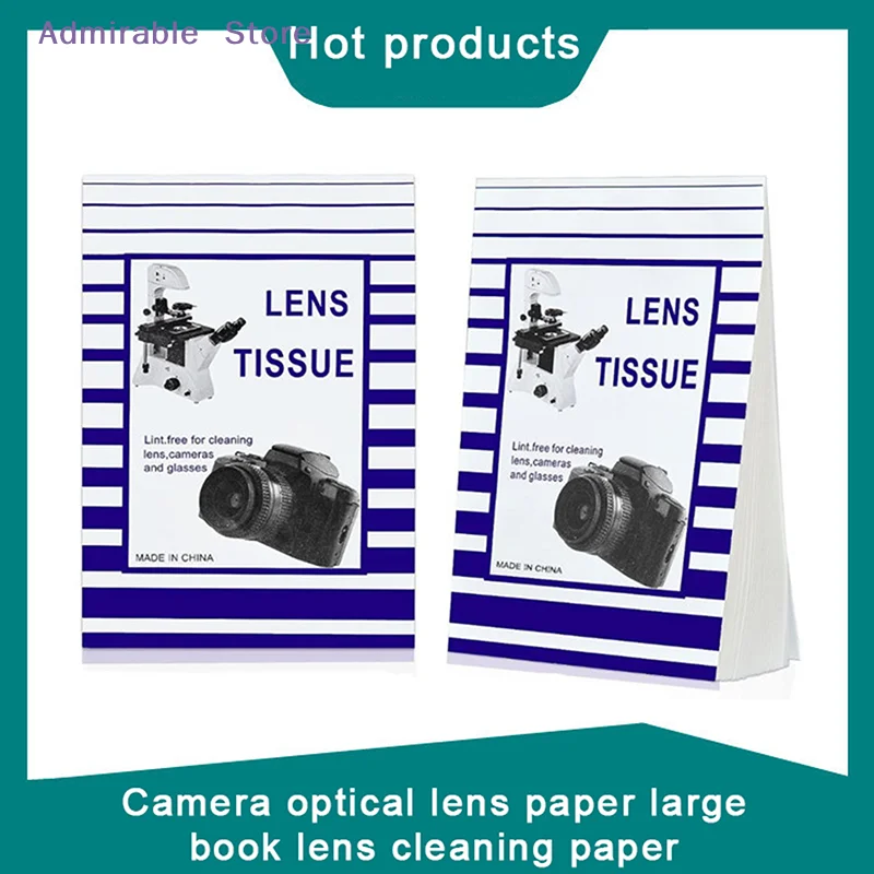 [W]50 Pcs / Lens Paper 10 * 15cm Large Lens Wiping Paper Single Mirror Microscope COD