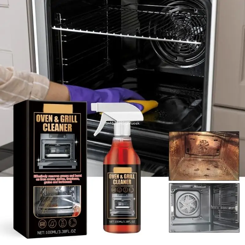 100ml Kitchen Oven Grill Cleaner Kitchen Oil Remover Household Kitchen Greases Cleaning RustStain Remover