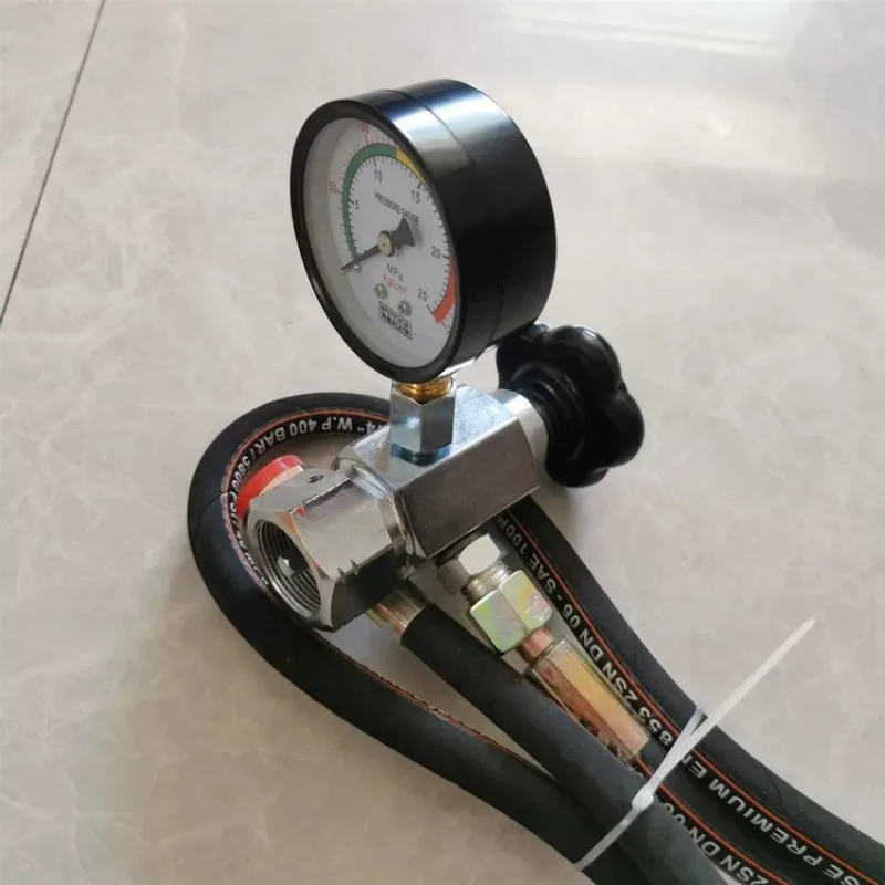 Accumulator Nitrogen Charging Tool M281.5 5/16-32 Thread Inflation Connector Hydraulic Equipment Maintenance Accessory
