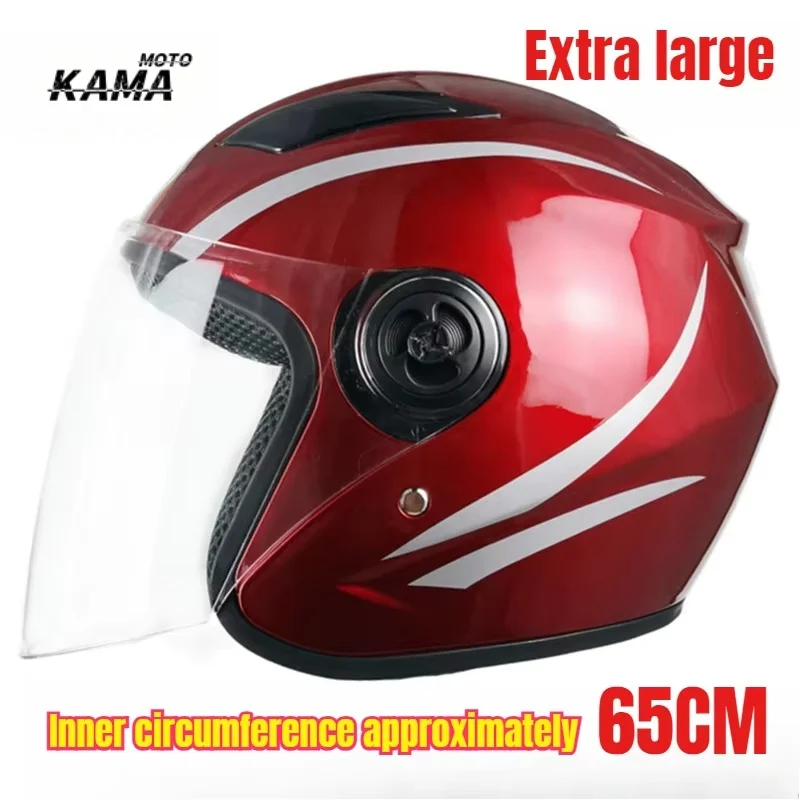 5XL 6XL Big Head Circumference 65cm Motorcycle Helmet Big Head Helmet Autumn Winter Warm Helmet for Men Women Casco Moto Casque