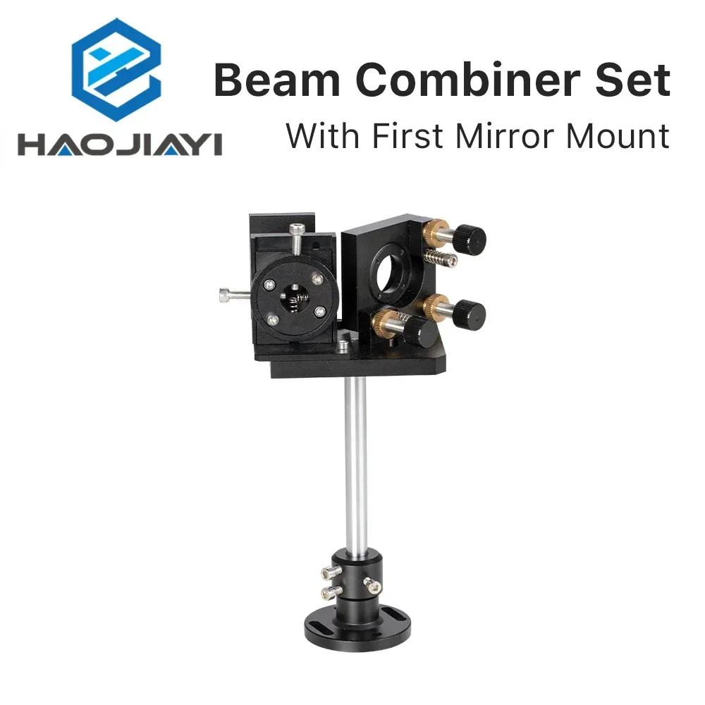 Set Penggabung Sinar 25Mm Penggabung Sinar Laser + Dudukan Cermin + Penunjuk Merah Laser untuk Mesin Pemotong Ukiran Laser CO2
