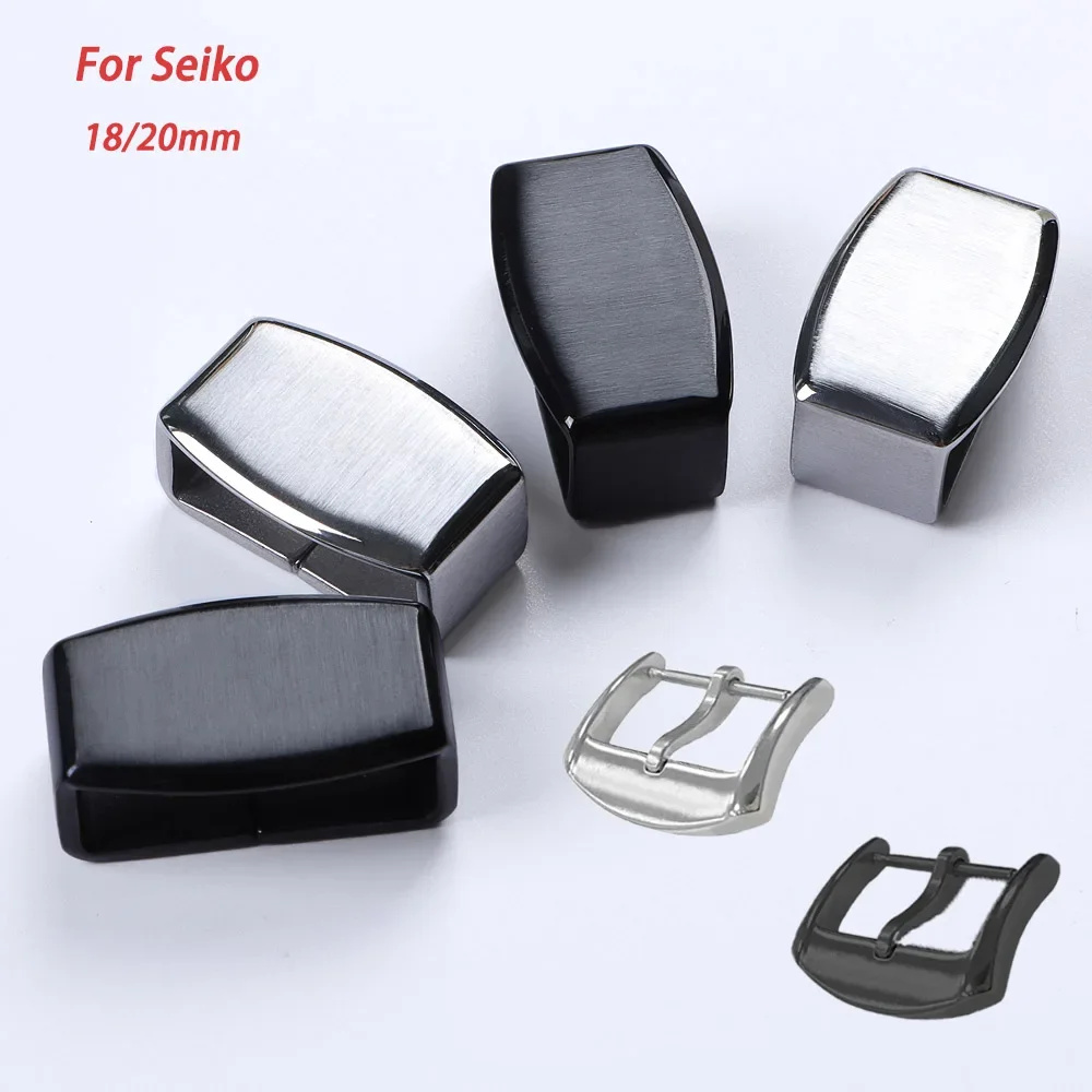 Watch Band Metal Buckle Ring for Seiko Silicone Nylon Strap 18mm 20mm Stainless Steel Pin Clasp Loop Holder Keeper Accessories