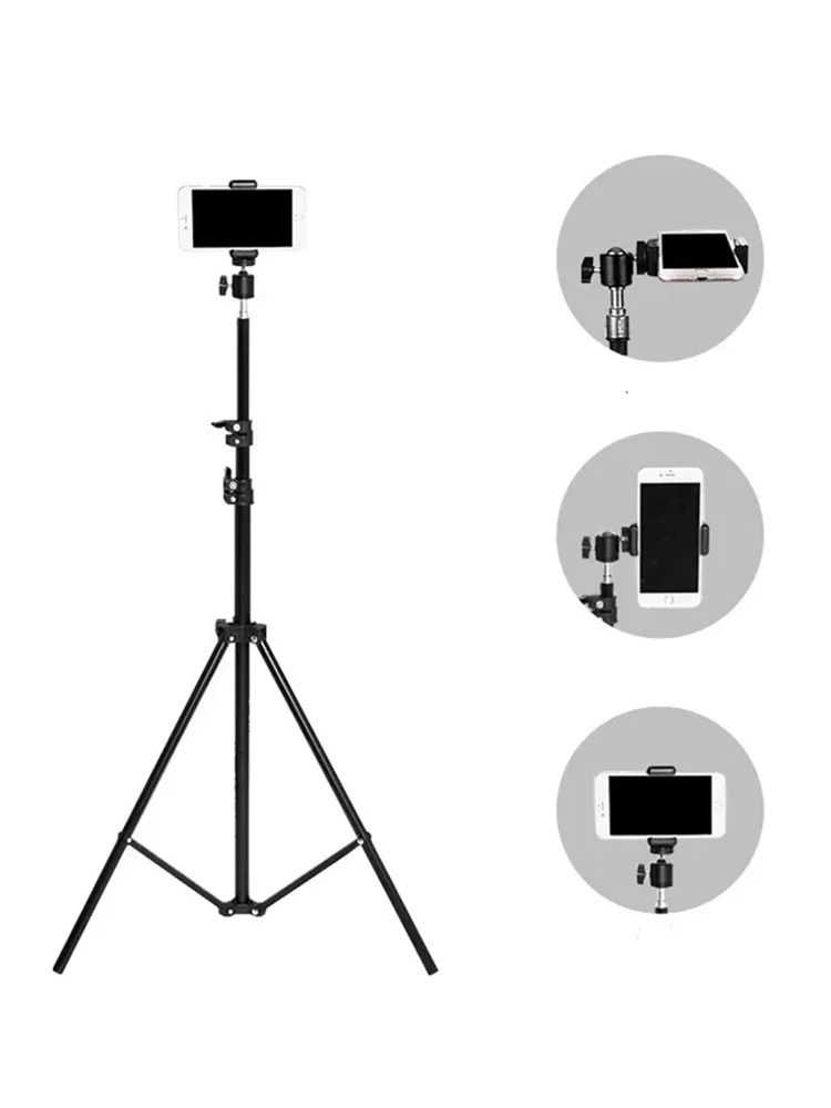 

Mobile Live Streaming Tripod Supports Photography Live Streaming Video Recording Alloy Material Multifunctional Floor Standing