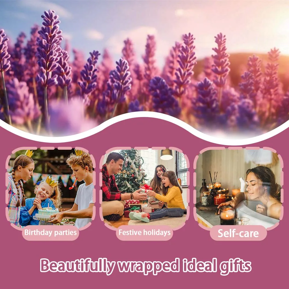 Świeca aromaterapeutyczna z kryształkami, świeca zapachowa z suszonymi kwiatami - wosk sojowy z olejkami eterycznymi, redukcja stresu i pomysł na prezent