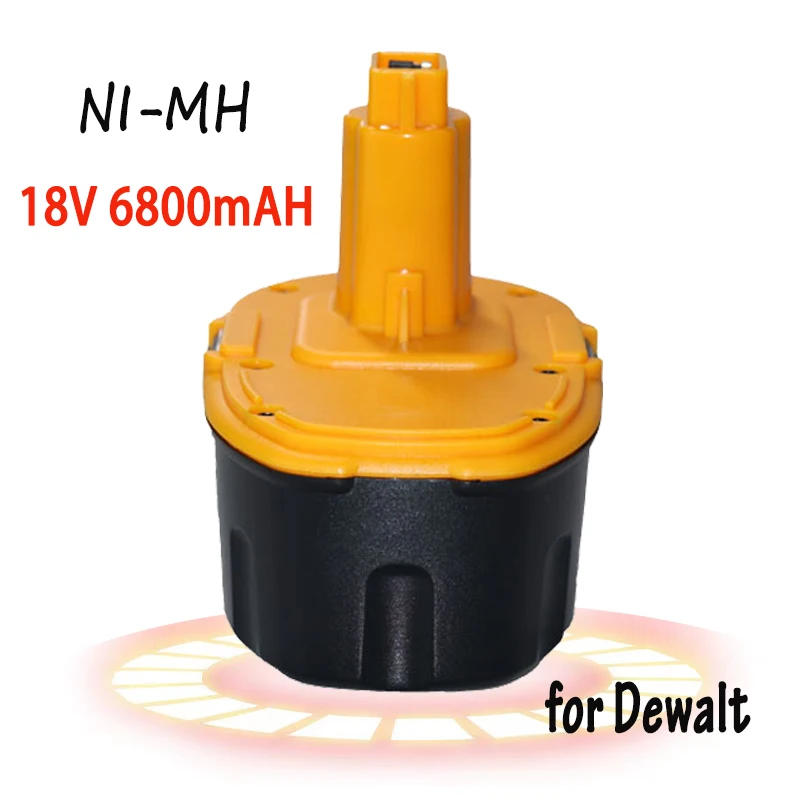 18V 4.8Ah 6.8Ah 9.8AH Ni-MH Battery For Dewalt DC9096 DE9039 DE9096 DE9098 DE9503 DC212 DC330 Cordless Drill Replacement Battery