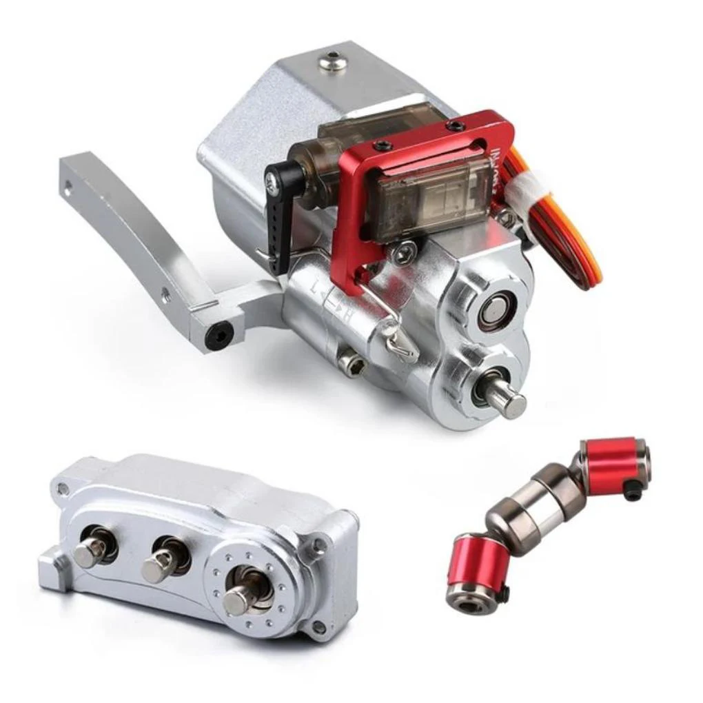 

RCGOFOLLOW 1pcs Aluminum Alloy Wear And Crash Resistant Gear Box For 1/10 Rc Gear Box SCX10 RC Car Part RC Car Accessories