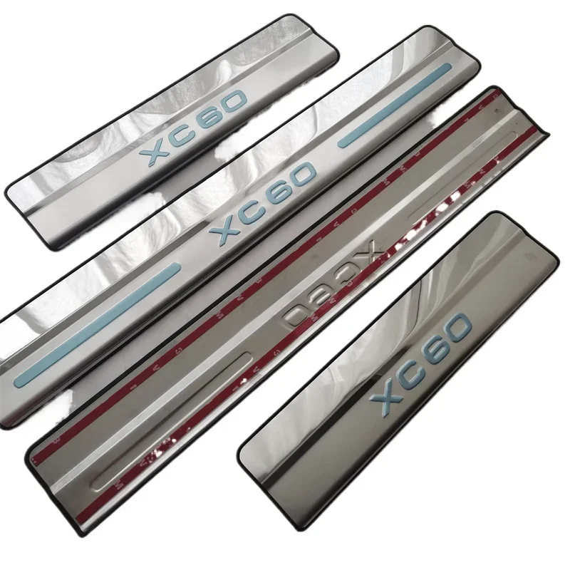 Car Accessories FOR Volvo XC60 2011-2013 2014 2015 2016 2017-2019 Door Sill Rear Bumper Protector Sill Trunk Tread Plate Trim