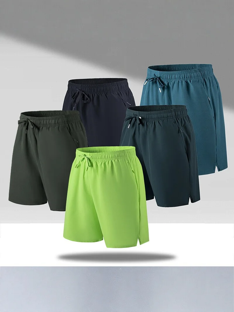 Summer 2025 Mens Sport Workout Shorts Quick Dry Athletic Shorts Lightweight Running Shorts with Pockets Gym Beach Pants 