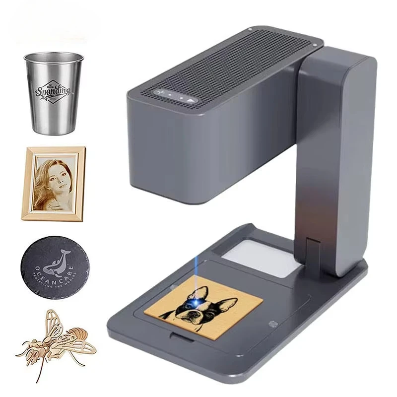 

Original Factory AutoFocus Laser Engraving Machine Portable & App-Controlled Laser Engraver, Suitable for Leaf, Stone & Leather