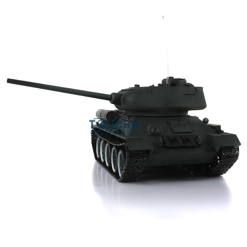 Heng Long Upgraded Ver 1/16 Green 7.0 Soviet T34-85 RC Tank 3909 Metal Tracks Simulation Lights Sound Body Recoil TH17783-SMT7