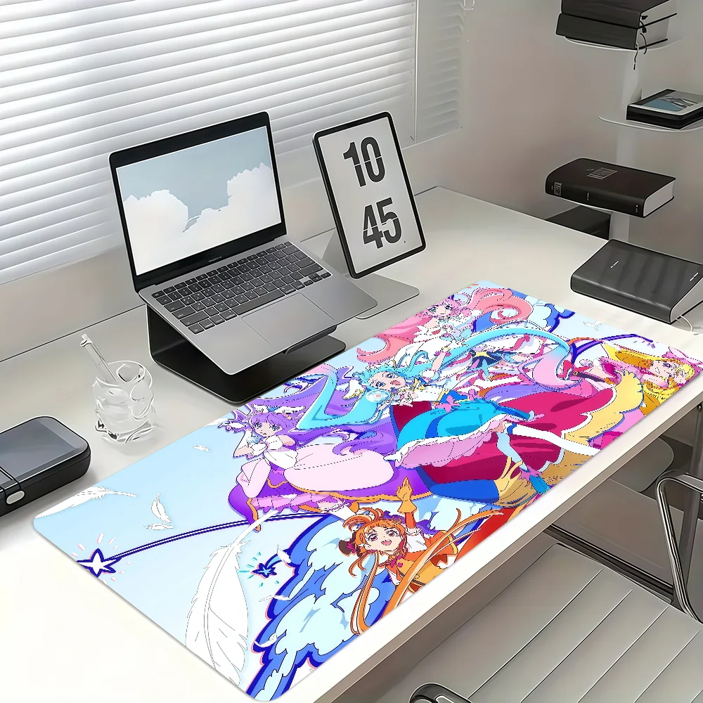S-Soaring Sky! Pretty Cure Mouse Pad Non-slip Thickened MousePad Large Writing Lockedge Office Student Gaming Cushion
