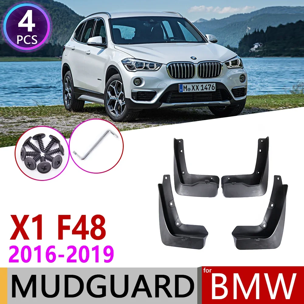 

4 шт. для BMW X1 F48 2016 ~ 2019 переднее заднее крыло автомобиля Брызговики брызговиков аксессуары для брызговиков 2017 2018