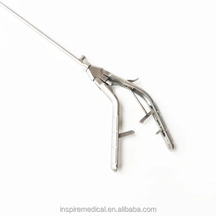 Surgical Reusable Laparoscopic Needle Holder Forceps Manual Power Source Durable Steel and Metal Stapler