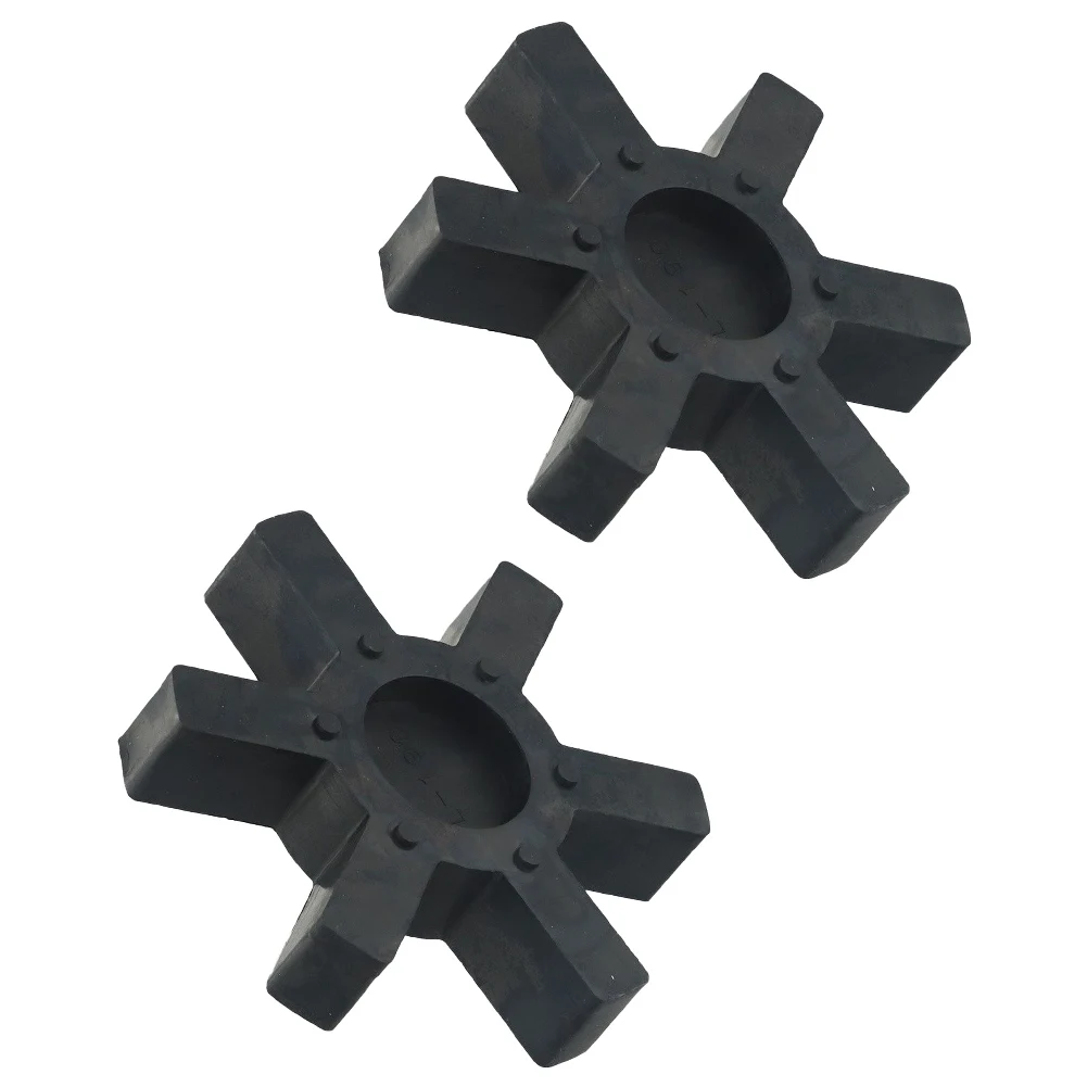 2PCS Black Rubber Center Insert For L190 L-Jaw Coupling Flexible Buffer Pad 113mm Industrial Machinery Power Transmission