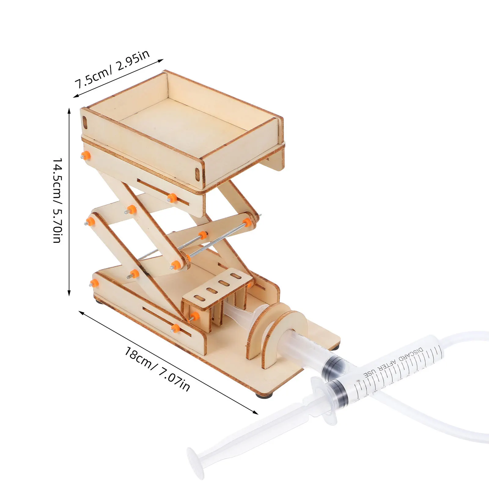 Labor Jack Scissor Stand Toy Educational Kit Manuelle Hebemaschine für wissenschaftliche Experimente für Kinder