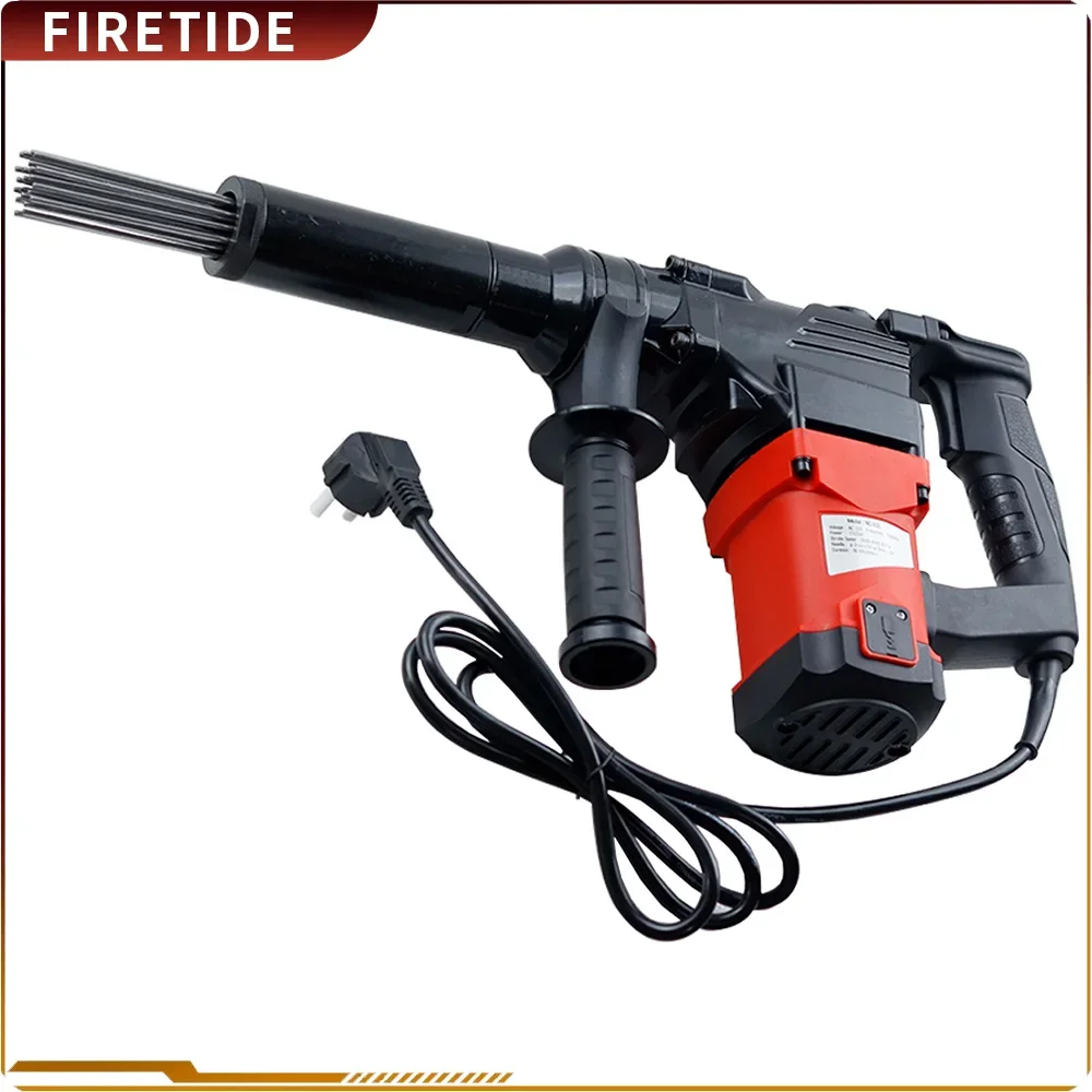 TD-53E 1100W Needle Derusting Gun Electric Jet Chisels Hand-Held Electric Needle Scaler Rust Removal Cleaning Machine New
