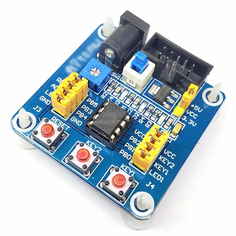 New Attiny13 AVR Developments Board Module Learning Experiment Board Develop Test Boards with USB Power Cable for Attiny 13 AVR