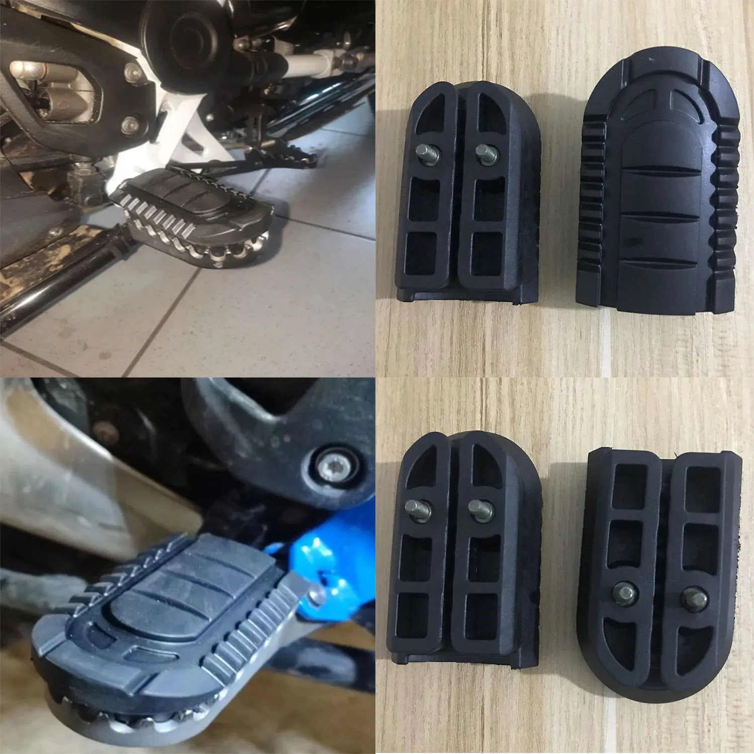 Motorcycle Foot Rests Pedals Footrest Rubber For BMW R1250GS ADV R 1250 GSA F650GS For Benelli TRK502 BJ500GS-A TRK 502 502X 251