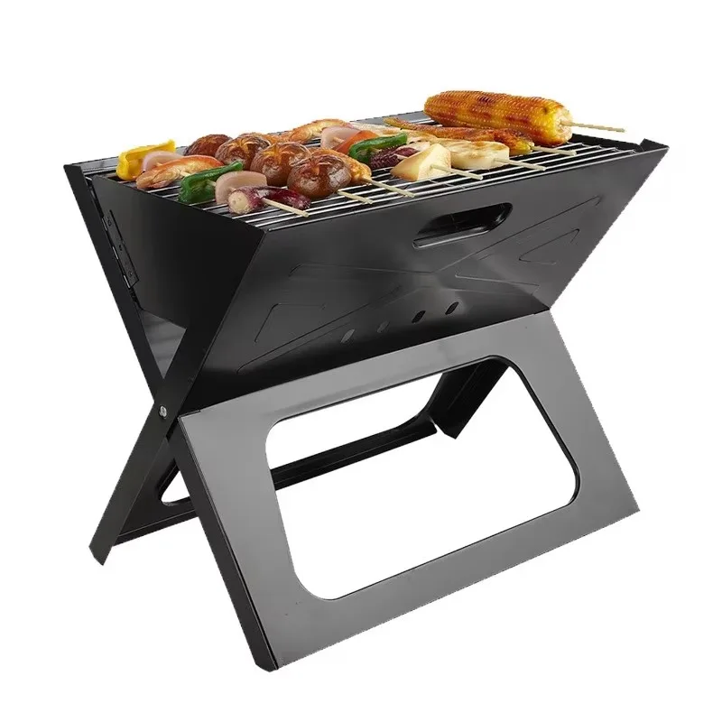 

Portable BBQ Grill Mini Foldable X-Type BBQ Grill