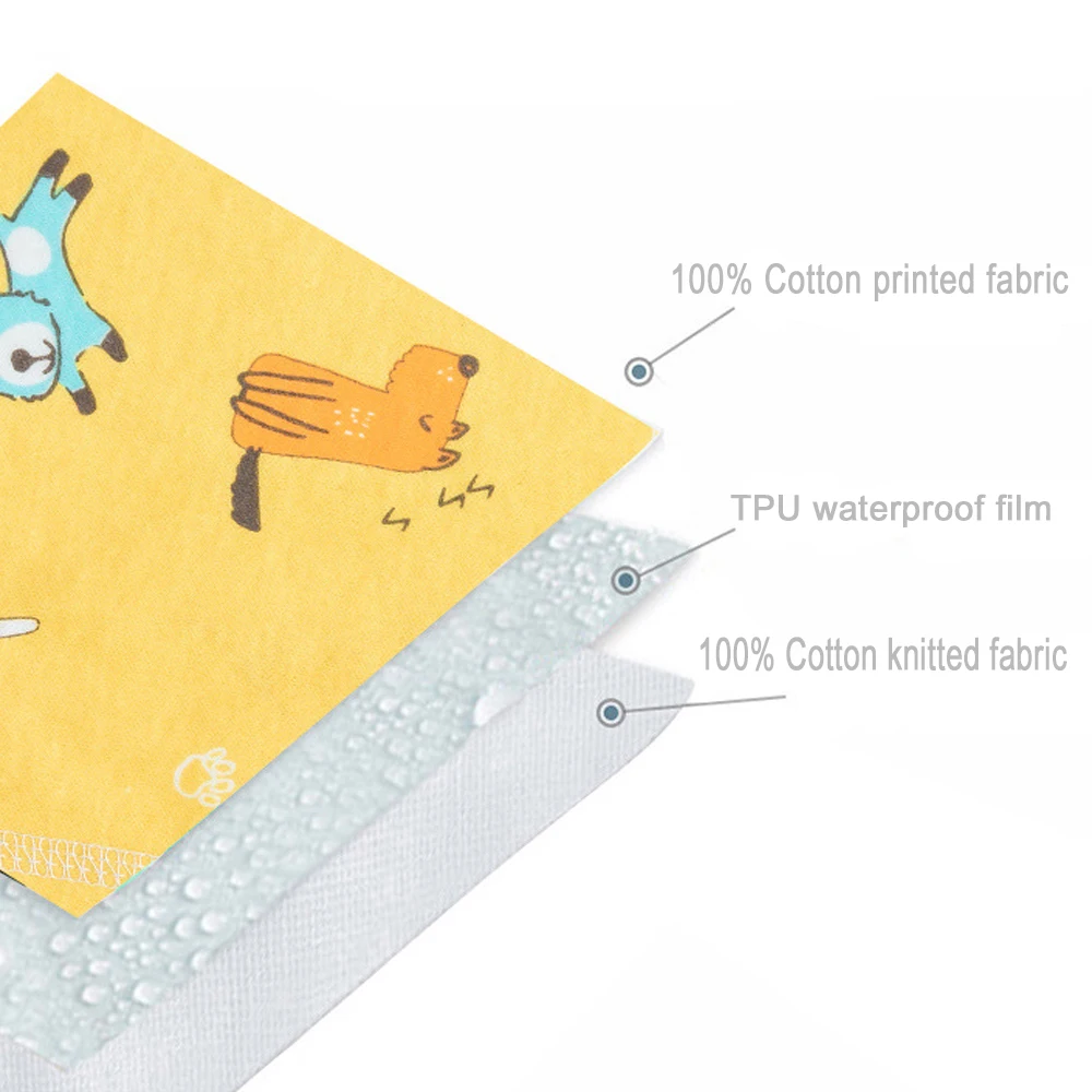 Fraldas de pano lavável para crianças Calças infantis de treinamento de urina à prova de vazamento, impermeável, cama de dormir